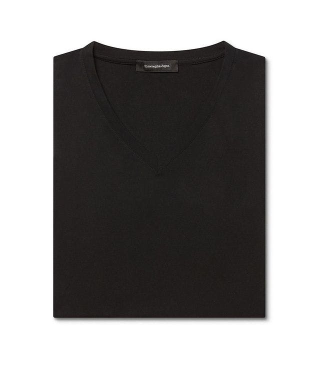 Stretch-Modal V-Neck T-Shirt picture 4