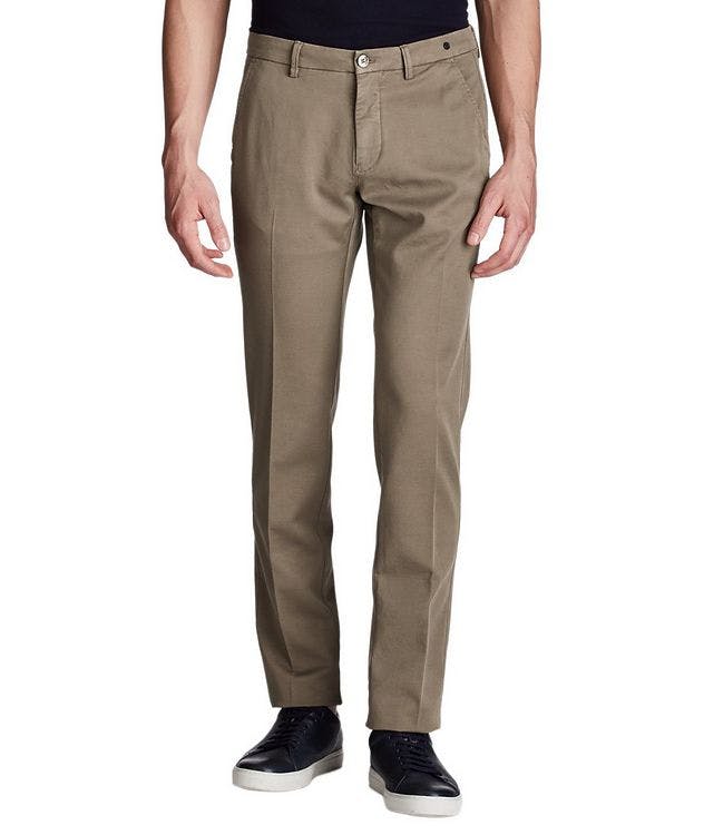 Slim Fit Stretch Cotton Chinos picture 1