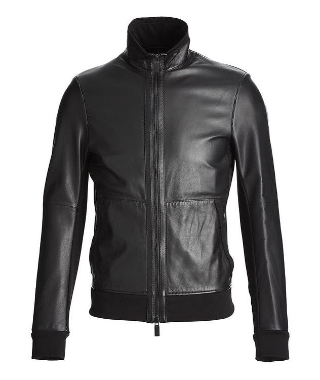 Leather Bomber Jacket picture 1