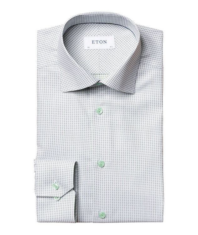 Slim Fit Micro-Cube Dress Shirt picture 1