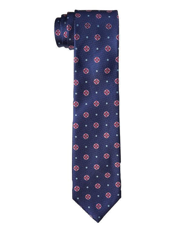 Floral Printed Silk Tie picture 1