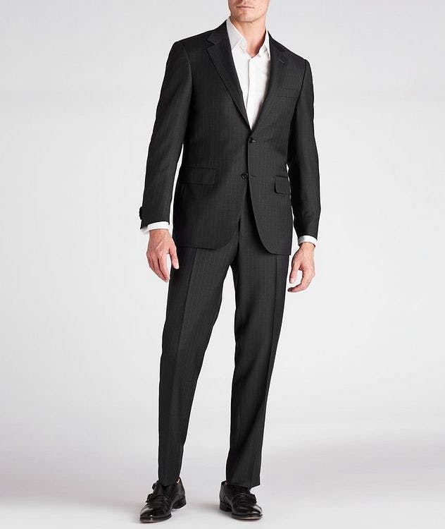 Contemporary Fit Pinstriped Wool Suit picture 2