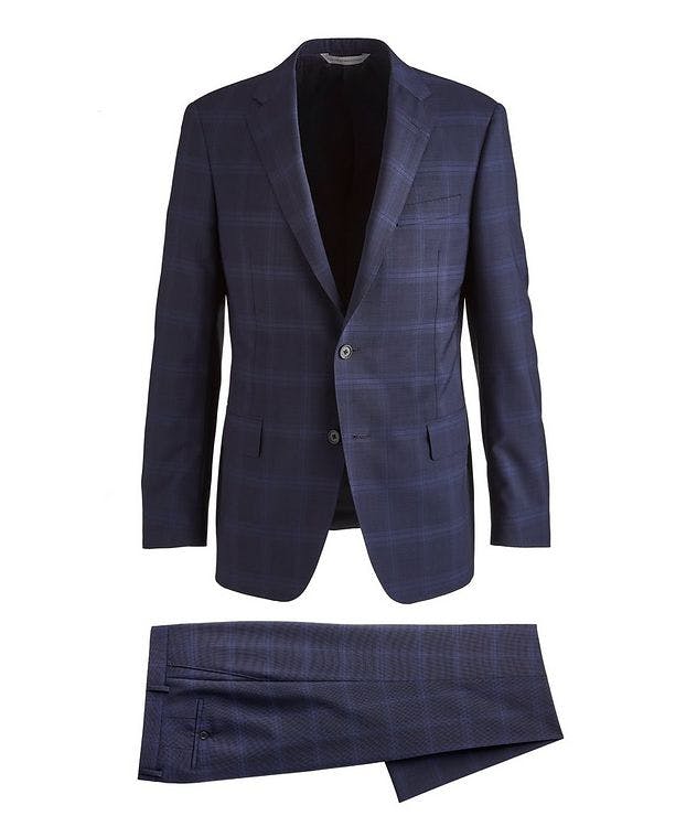 Cosmo Windowpane Check Wool-Mohair Suit picture 1