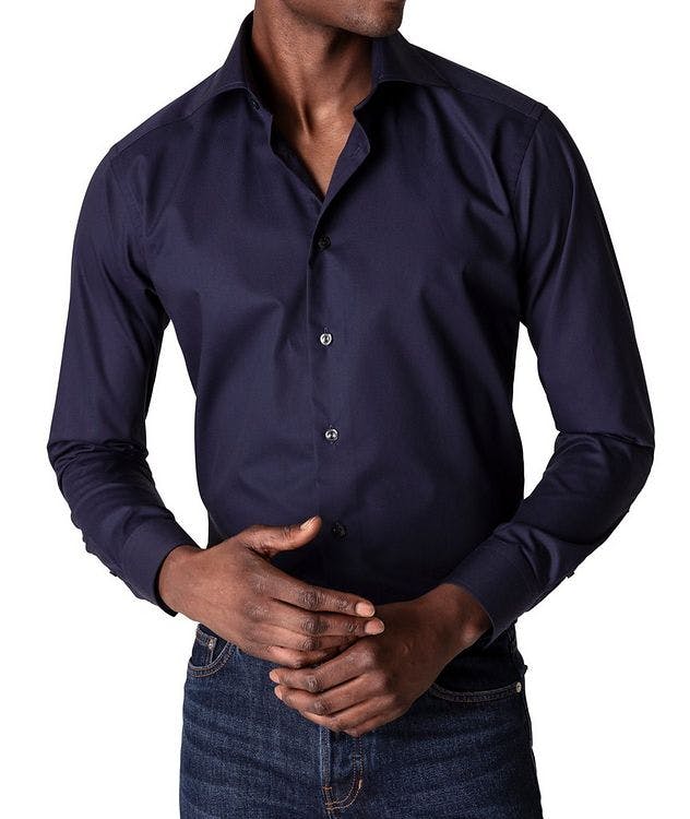 Contemporary Fit Textured Twill Shirt picture 2