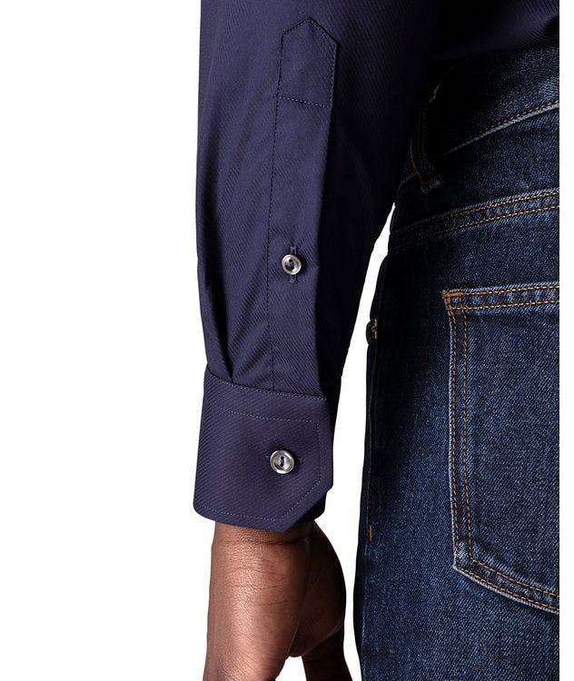 Contemporary Fit Textured Twill Shirt picture 4