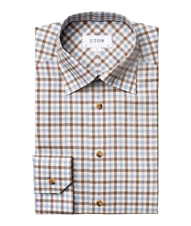 Slim-Fit Gingham Dress Shirt picture 1