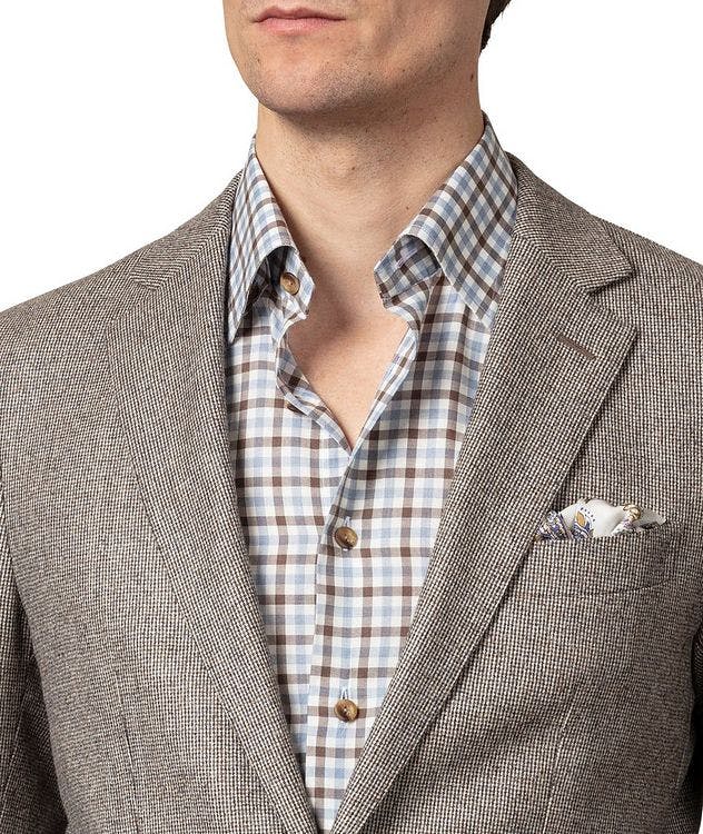Slim-Fit Gingham Dress Shirt picture 6