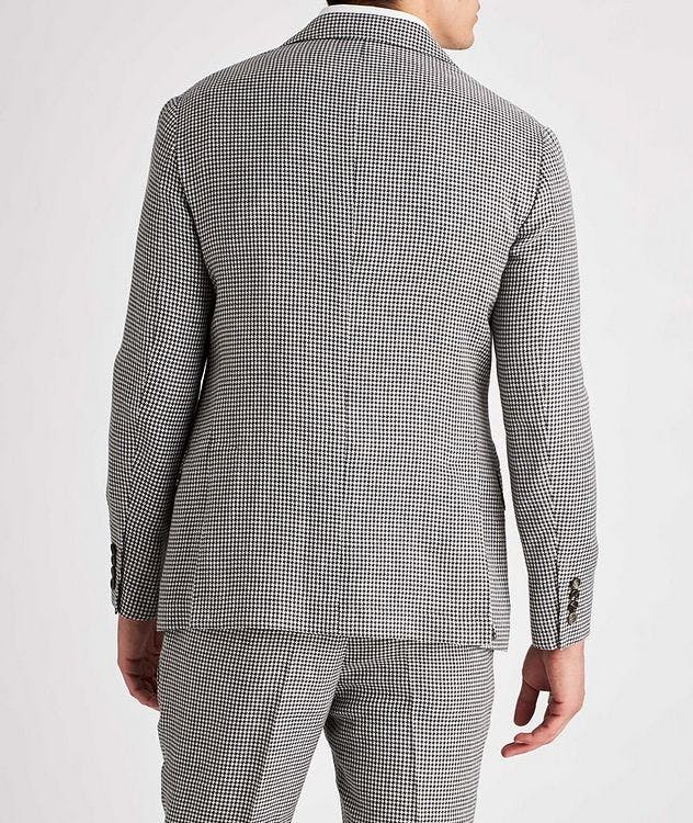 Houndstooth Linen, Wool, and Silk Sports Jacket picture 3