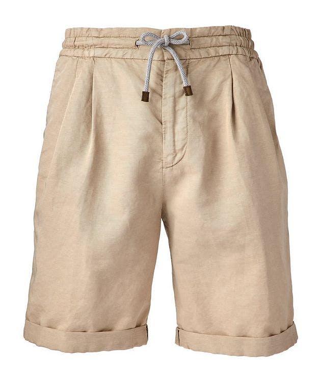 Linen-Cotton Drawstring Shorts picture 1