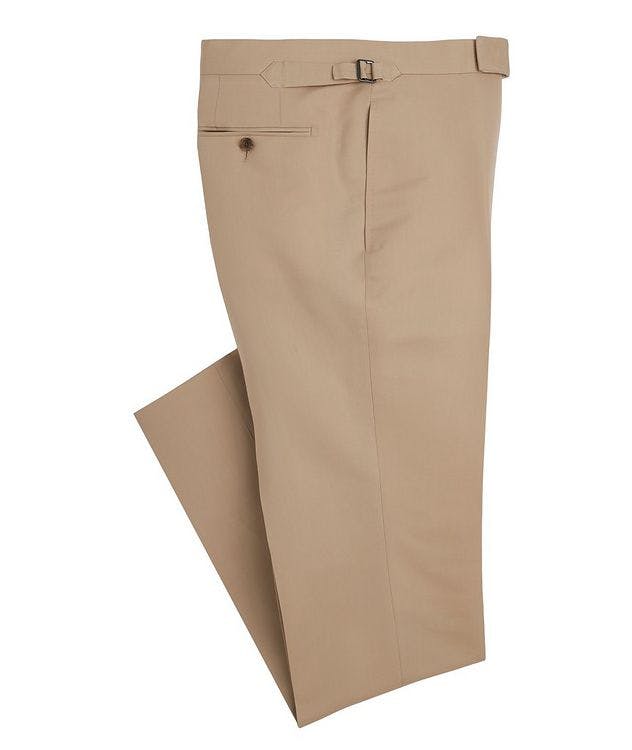 Shelton Slim-Fit Cotton-Silk Dress Pants picture 1