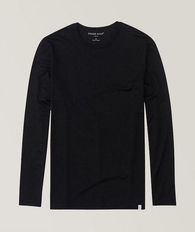 Basel Long-Sleeve Stretch-Micromodal T-Shirt picture 1