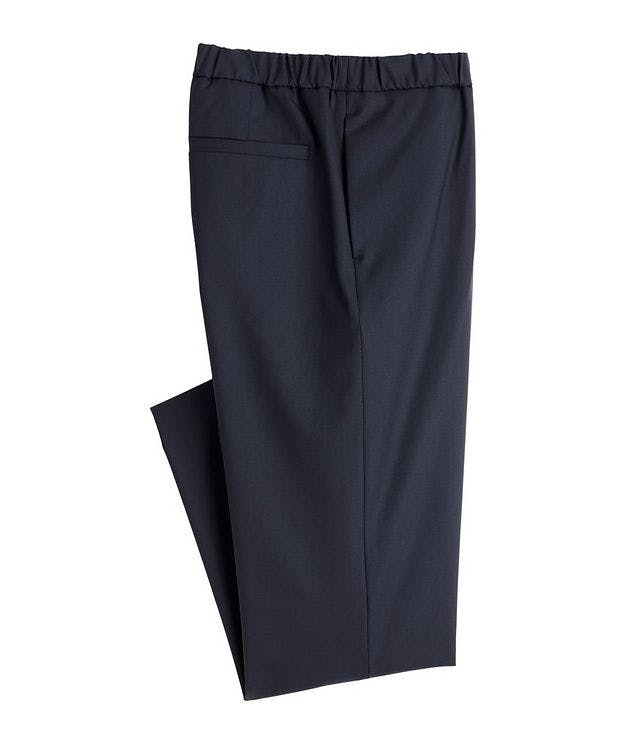 Leisure Flat Stretch-Wool Pants picture 1