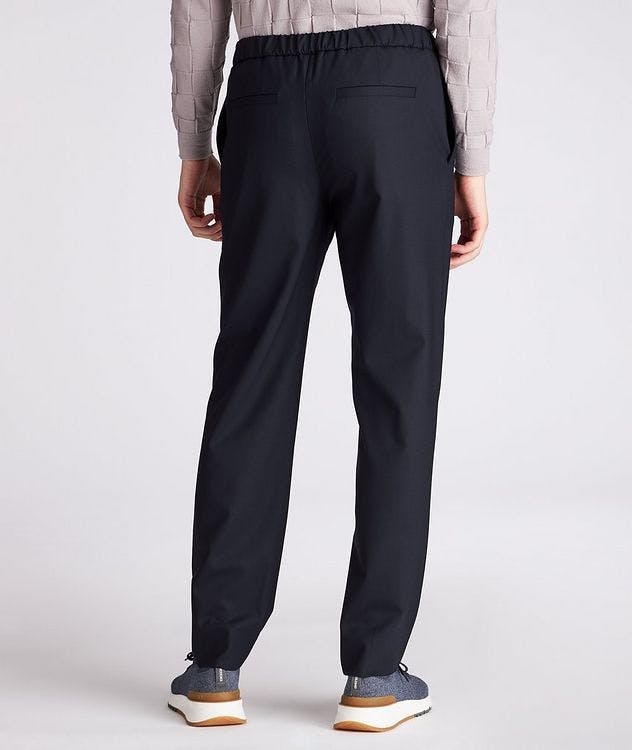 Leisure Flat Stretch-Wool Pants picture 3