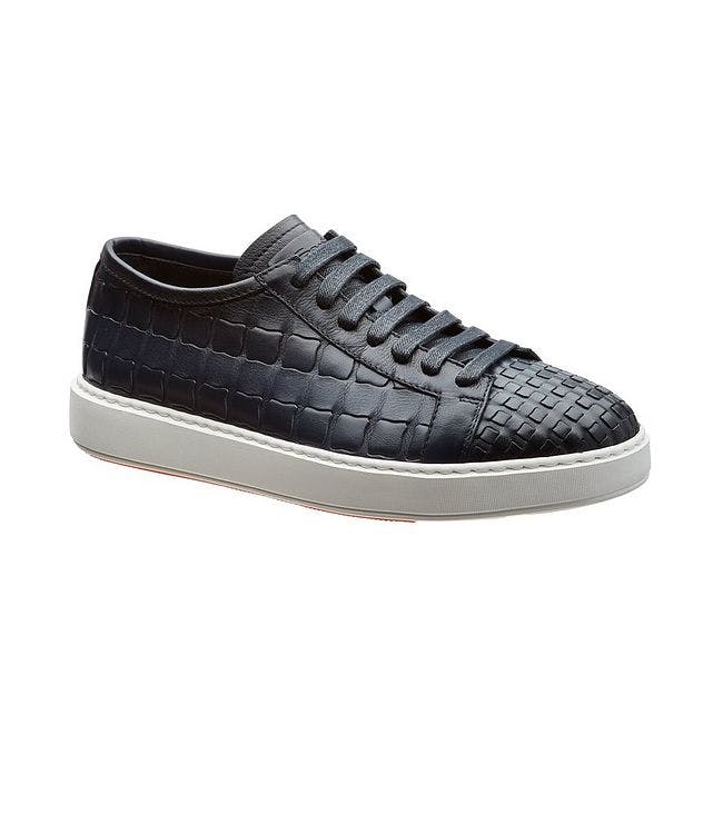 Woven Leather Sneakers picture 1