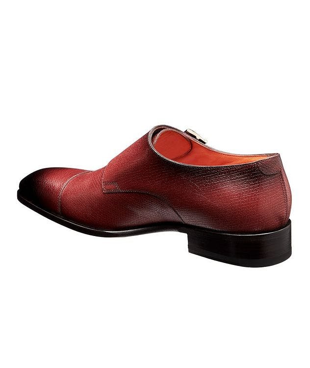 Textured Leather Double Monk-Straps picture 2