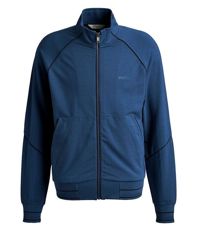 Cotton-Modal Full-Zip Track Top picture 1