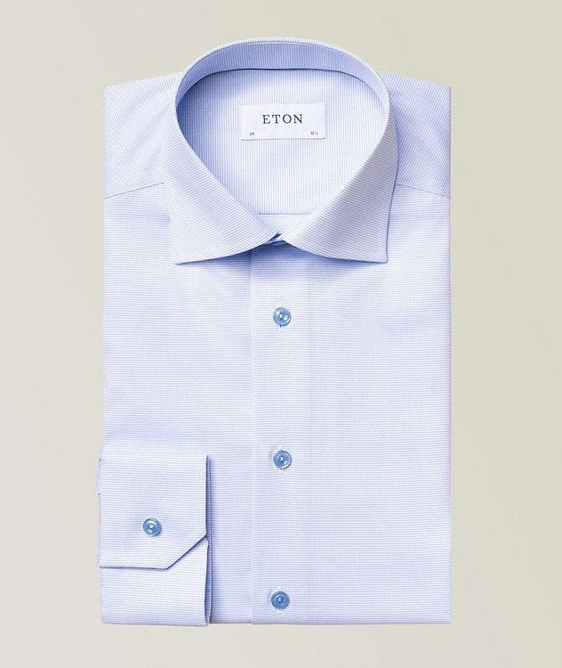 Slim-Fit Textured Dress Shirt picture 1