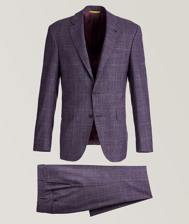 Kei Checked Wool, Silk, and Linen Suit picture 1