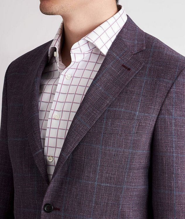 Kei Checked Wool, Silk, and Linen Suit picture 4
