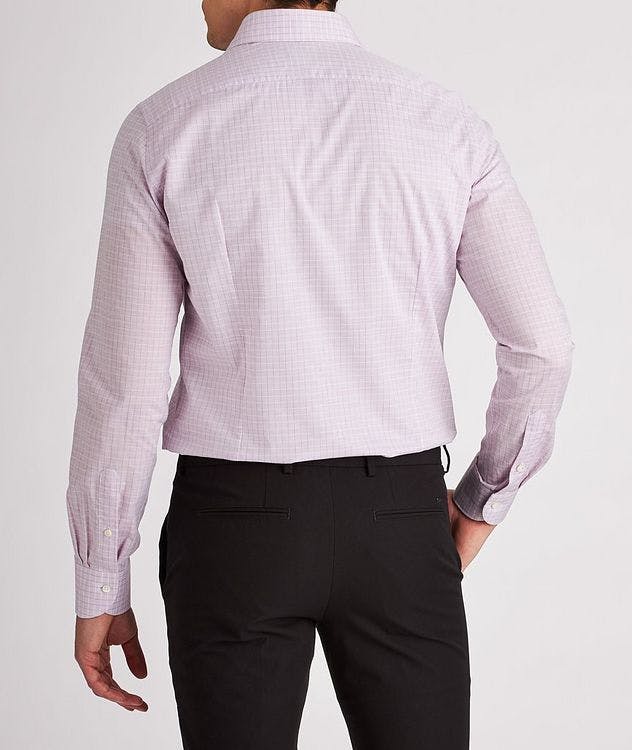 Slim-Fit Checked Cotton Dress Shirt picture 3