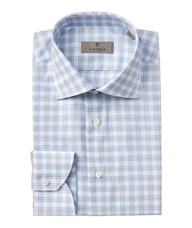 Contemporary-Fit Checked Cotton Dress Shirt picture 1