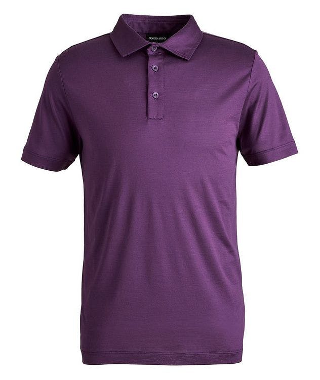 Slim-Fit Silk-Cotton Jersey Polo picture 1