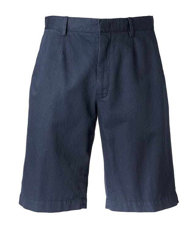 Cotton Linen Summer Chino Shorts   picture 1