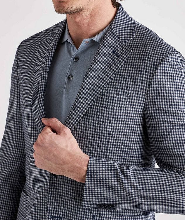 Kei Gingham Wool Sports Jacket picture 5