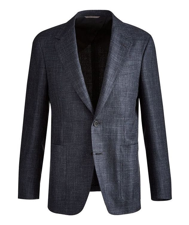Ultralight Mélange Wool, Silk & Linen Sports Jacket picture 1