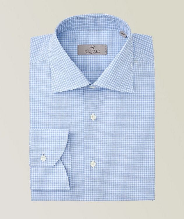 Contemporary Fit Gingham Cotton Dress Shirt picture 1