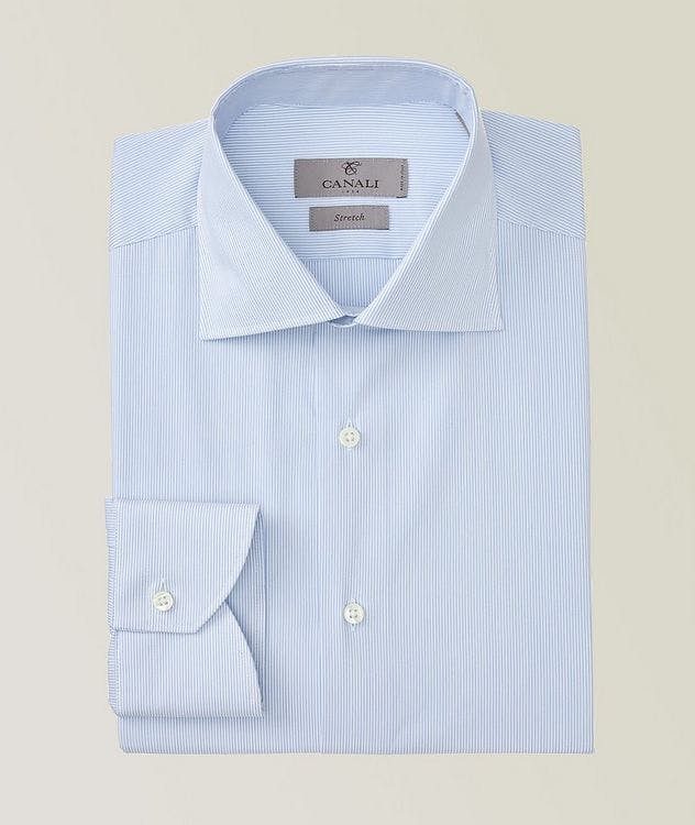 Contemporary-Fit Striped Stretch-Cotton Dress Shirt picture 1