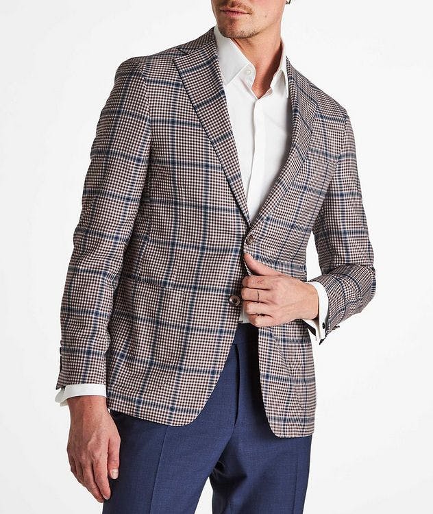 Supersoft Checked Icewool & Silk Sport Jacket  picture 2