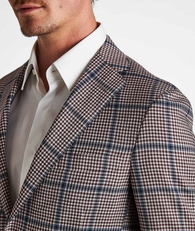 Supersoft Checked Icewool & Silk Sport Jacket  picture 4