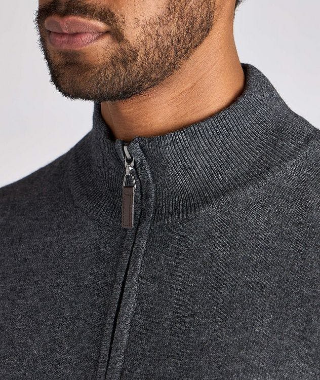 Zip-Up Wool-Blend Sweater picture 5