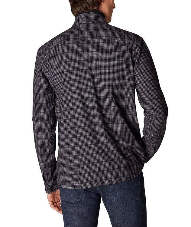 Veste-chemise en coton, laine et cachemire à carreaux picture 3