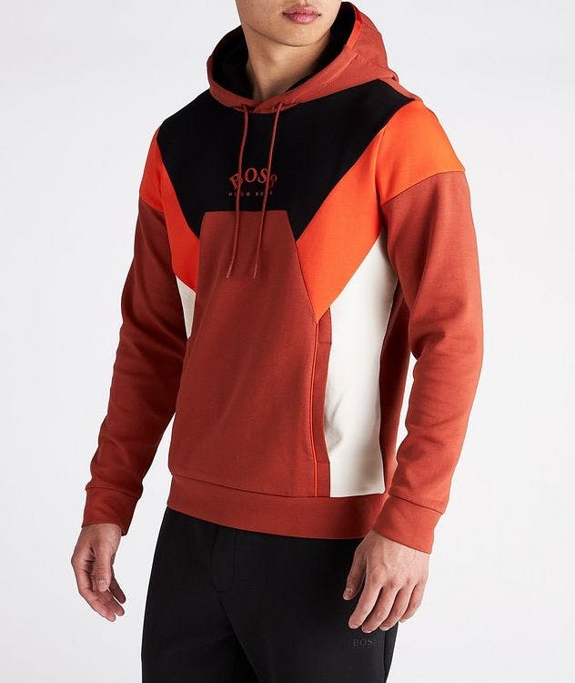 Colour-Blocked Cotton Blend Hoody picture 5