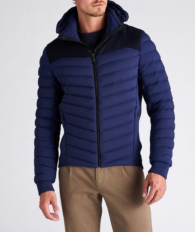 Hooded Wool-Nylon Down Jacket picture 2