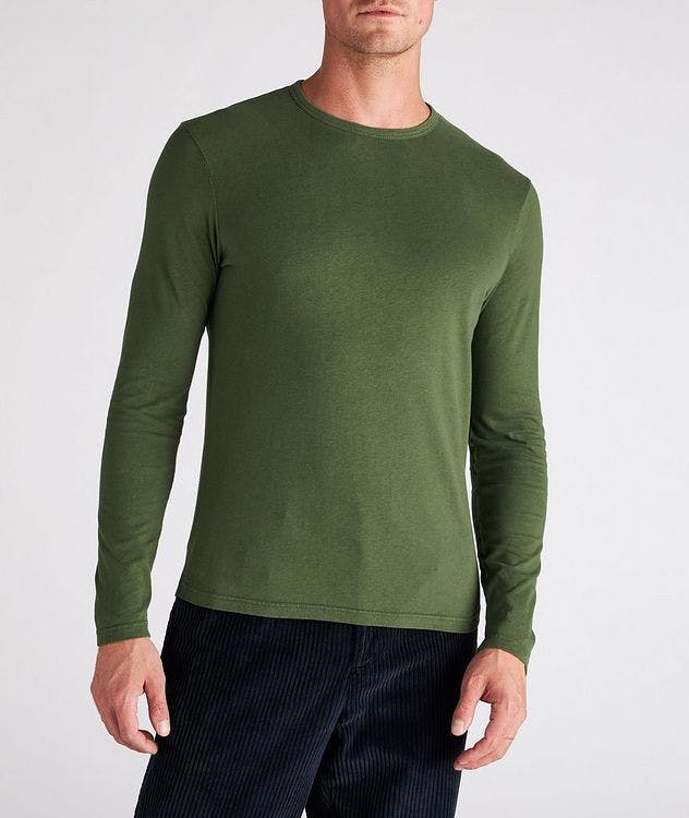 Long-Sleeve Cotton-Blend T-Shirt picture 2