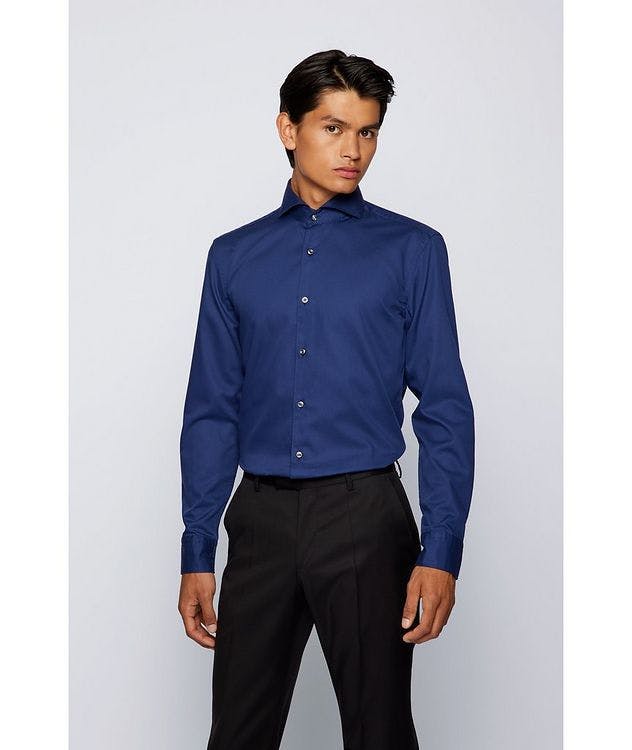Slim-Fit Two-Tone Dress Shirt picture 2