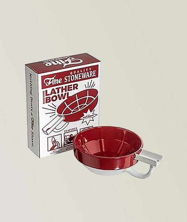 Fine Accoutrements Lather Bowl - Red/White picture 1