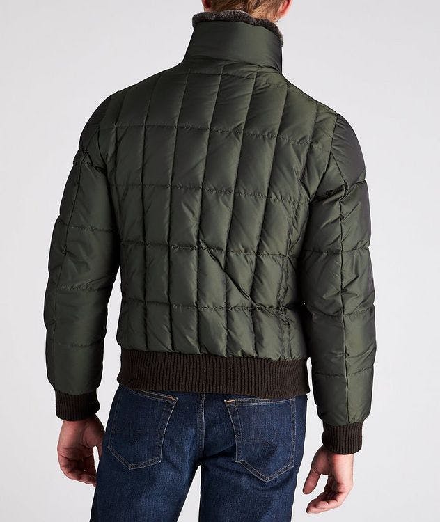 Soleri Fur-Trimmed Quilted Down Bomber Jacket picture 3