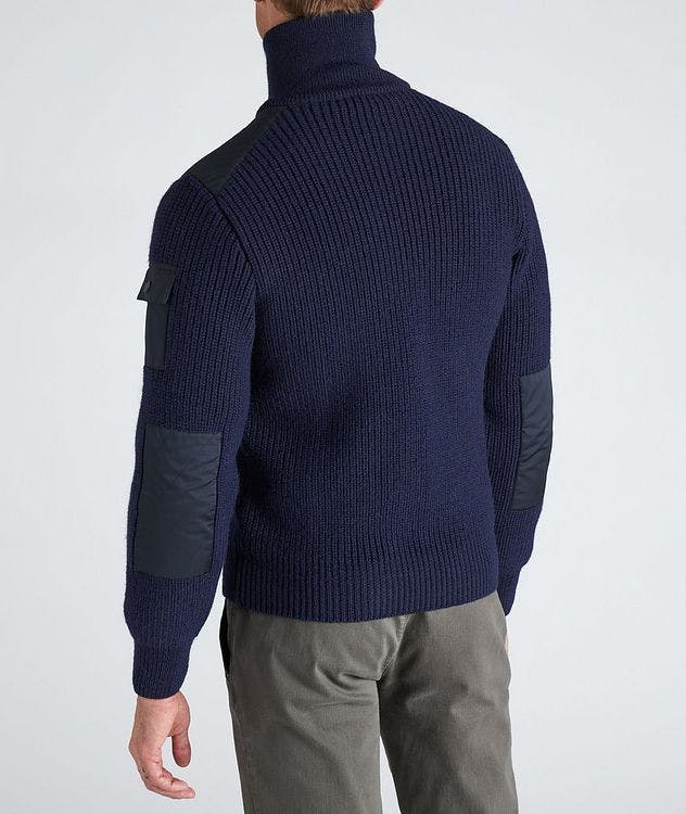 Ribbed Wool Half-Zip Sweater picture 3