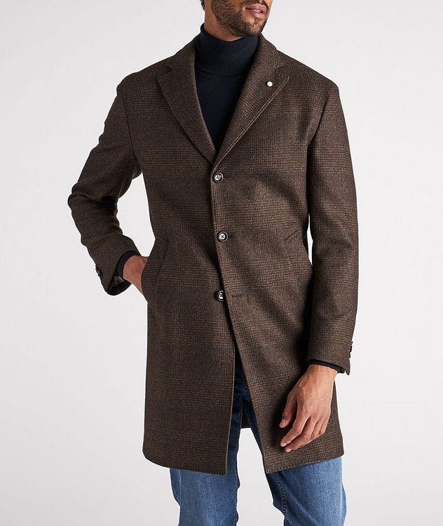 Checked Wool Overcoat picture 2
