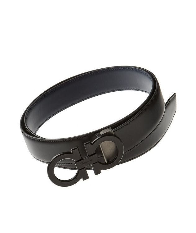 Double Gancini Reversible Leather Belt picture 1