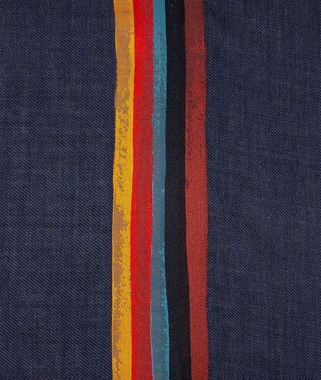Painted Stripe Wool-Silk Scarf picture 3