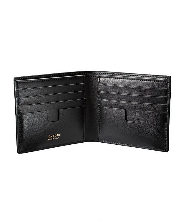 Leather Alligator Print Bifold Wallet picture 2