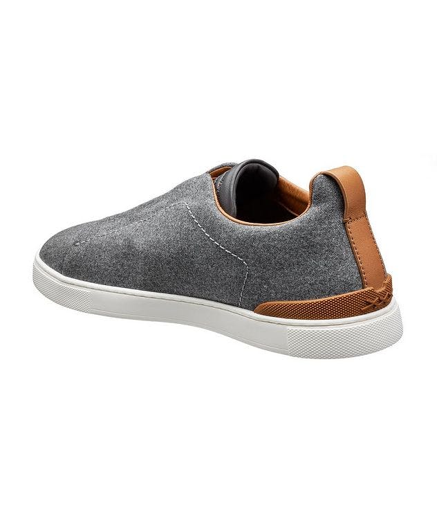 Triple Stitch Wool Slip-On Sneakers picture 2