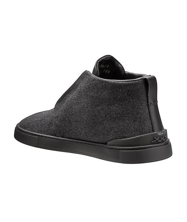 Triple Stitch Wool Mid-Top Sneakers picture 2
