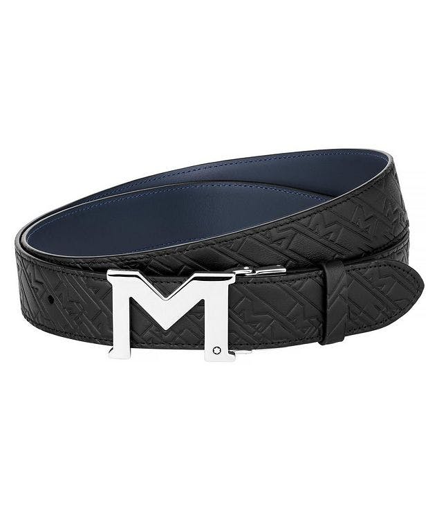 Reversible M Buckle Leather Belt picture 1