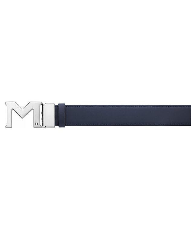Reversible M Buckle Leather Belt picture 6